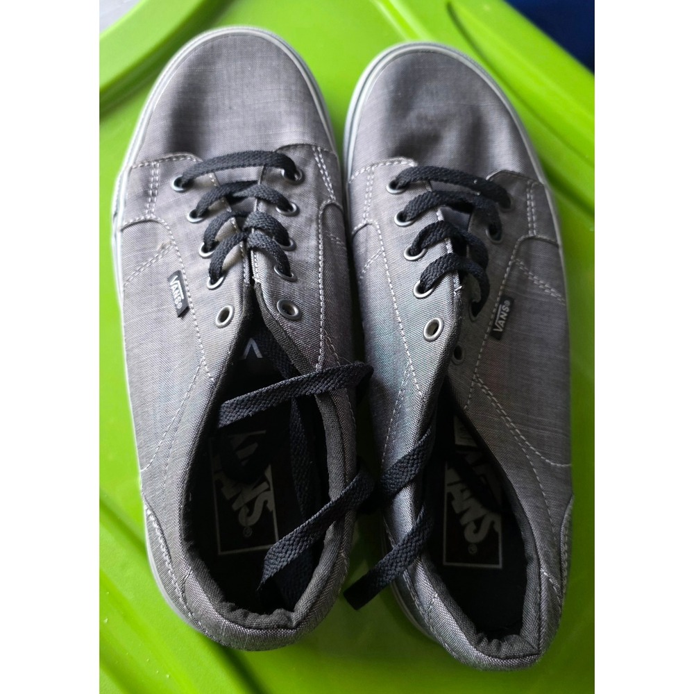 Vans Atwood Low Gray Canvas Skate Shoes Mens 8.5 Sneakers VN000TUY187